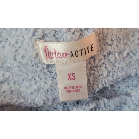 Flirtitude Active Women's Sz. XS Baby Blue Sweatpants Lounge Pants Wide Leg - Picture 2 of 4